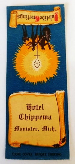 Chippewa Hotel (Hotel Chippewa) - Matchbook (newer photo)